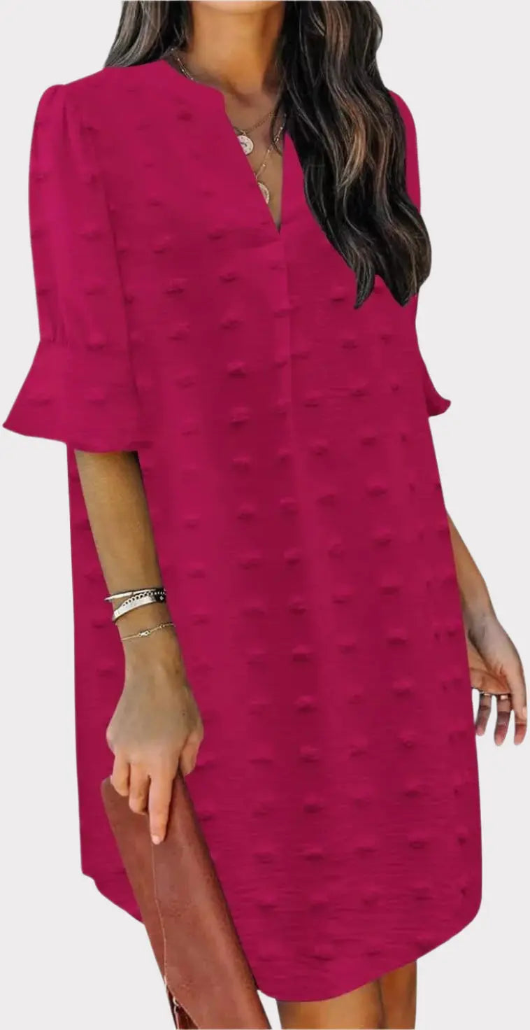 Summer Dresses for Women V Neck Ruffle Short Sleeve Casual Shift Dress Jasmine's Boutique Australia