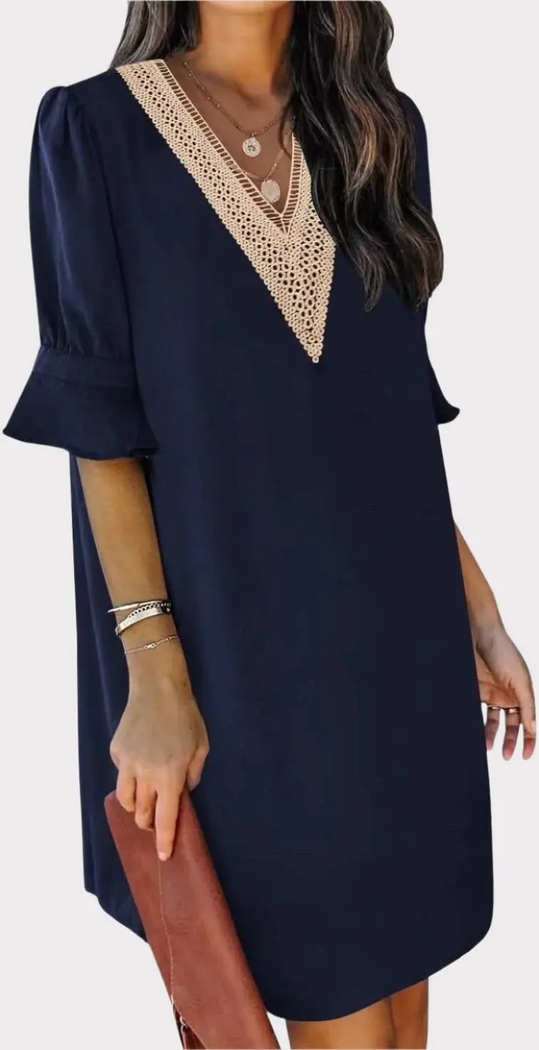 Summer Dresses for Women V Neck Ruffle Short Sleeve Casual Shift Dress Jasmine's Boutique Australia