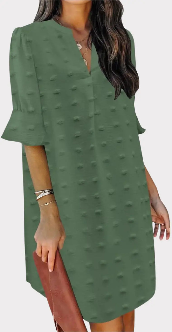 Summer Dresses for Women V Neck Ruffle Short Sleeve Casual Shift Dress Jasmine's Boutique Australia