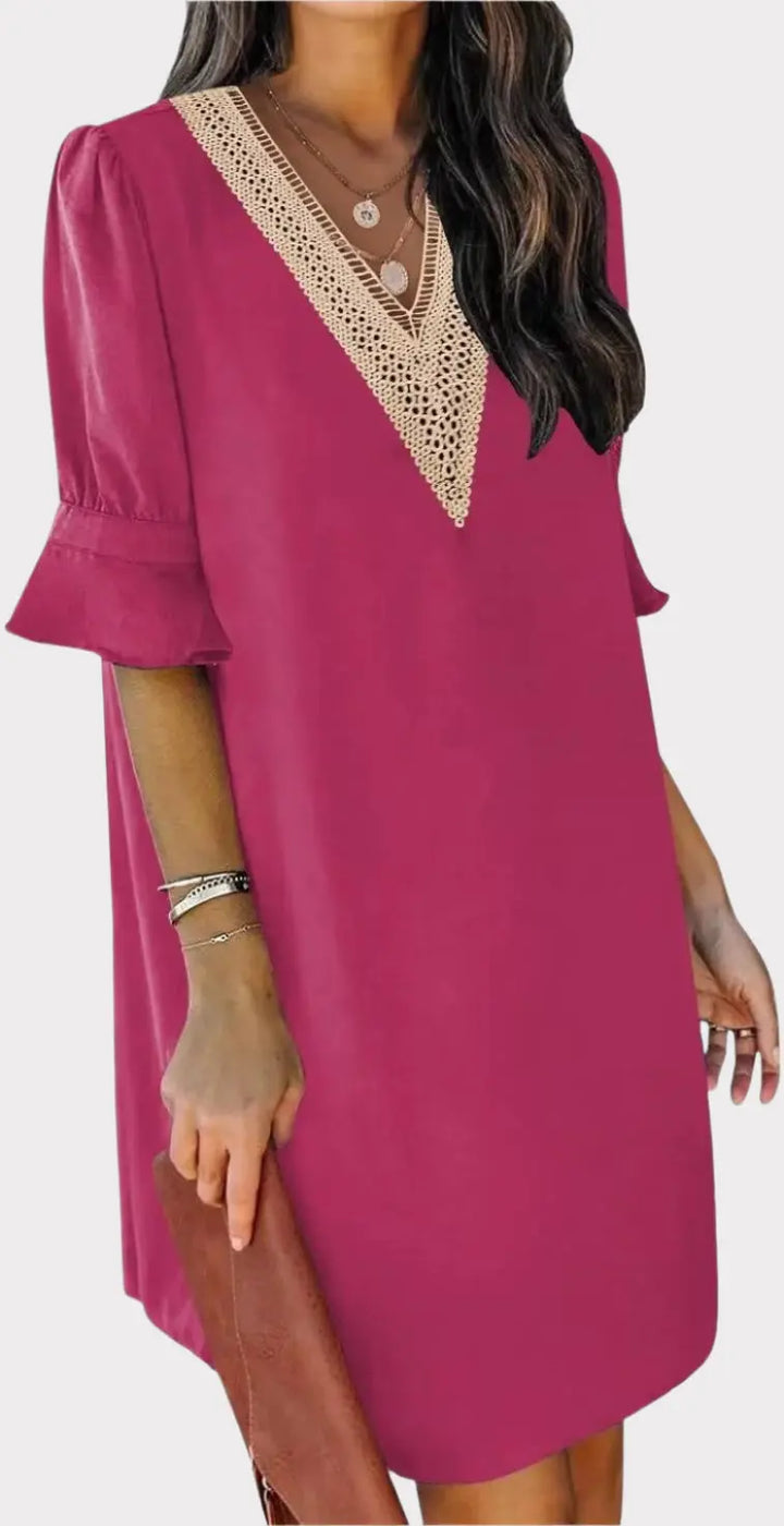 Summer Dresses for Women V Neck Ruffle Short Sleeve Casual Shift Dress Jasmine's Boutique Australia