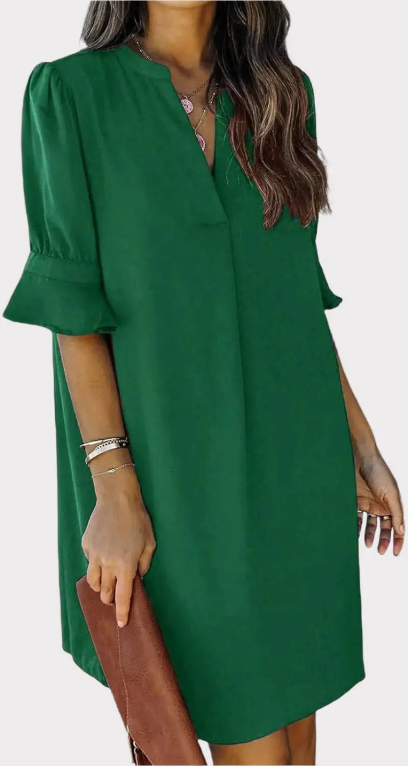 Summer Dresses for Women V Neck Ruffle Short Sleeve Casual Shift Dress Jasmine's Boutique Australia