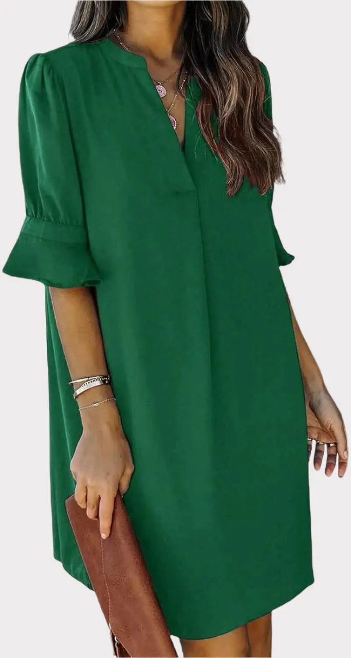 Summer Dresses for Women V Neck Ruffle Short Sleeve Casual Shift Dress Jasmine's Boutique Australia
