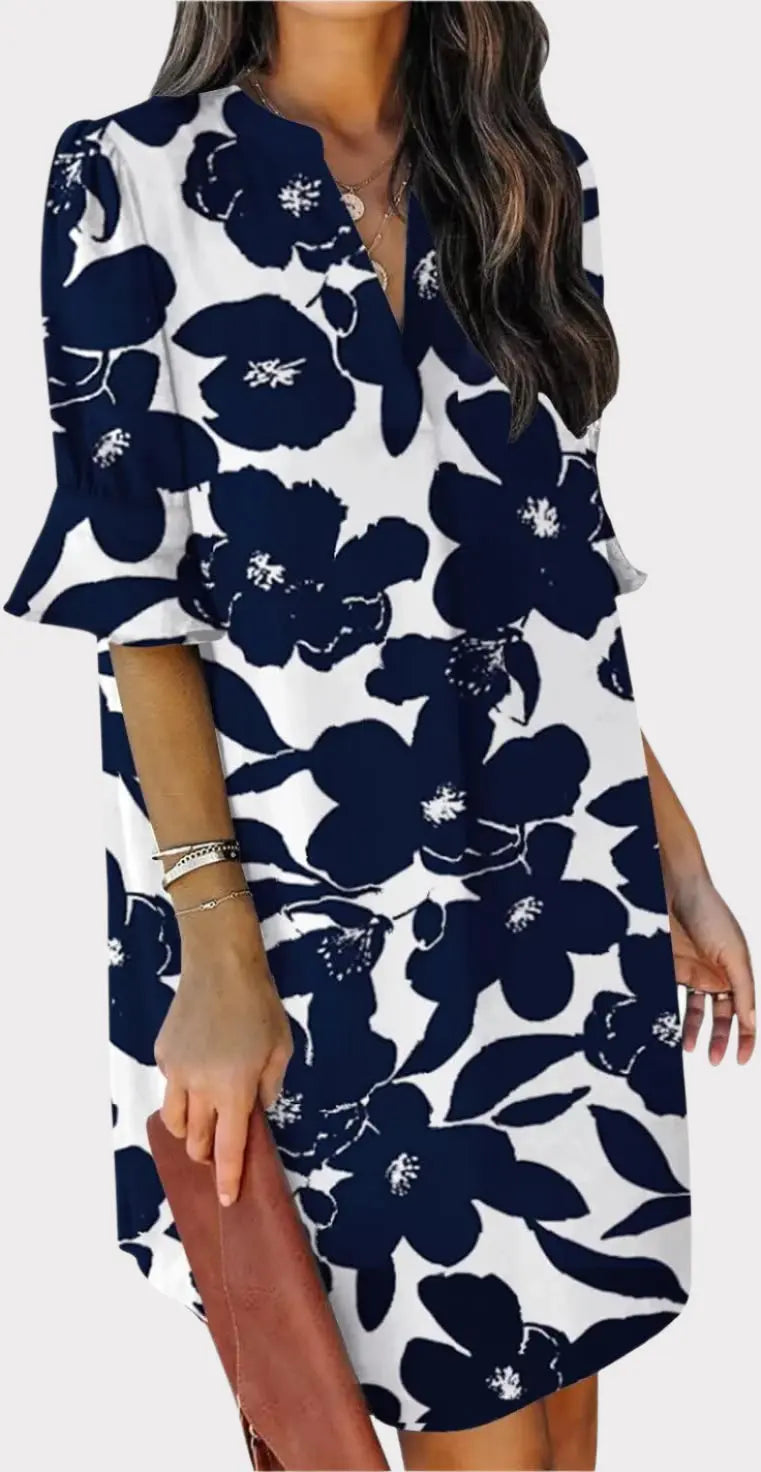 Summer Dresses for Women V Neck Ruffle Short Sleeve Casual Shift Dress Jasmine's Boutique Australia