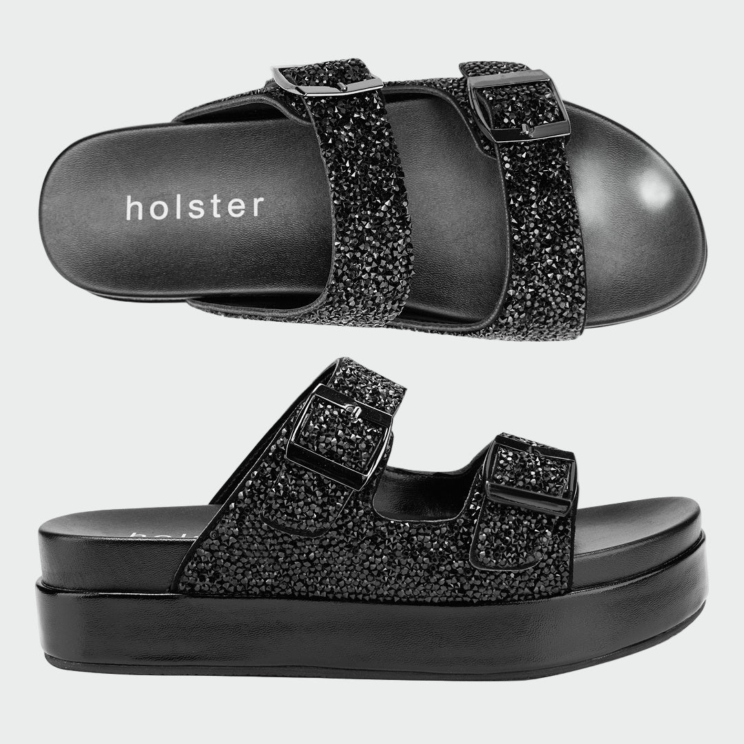 Kamila Flatform - Black Jasmine's Boutique Australia