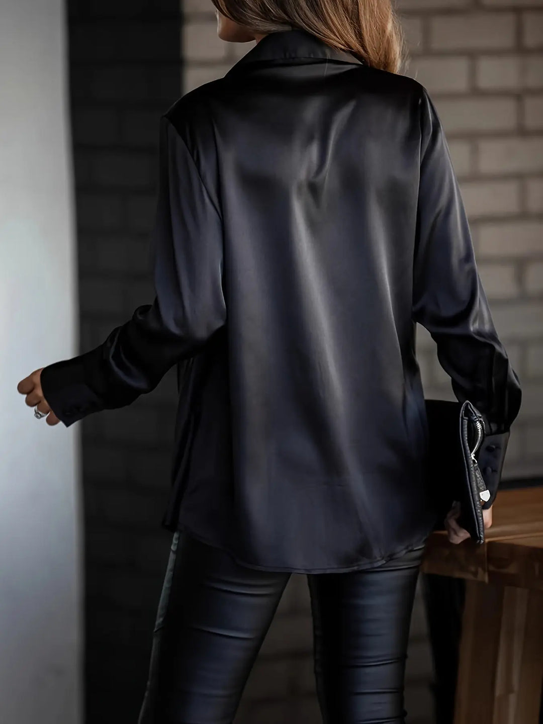 Luxe Satin Wrap Blouse Jasmine's Boutique Australia
