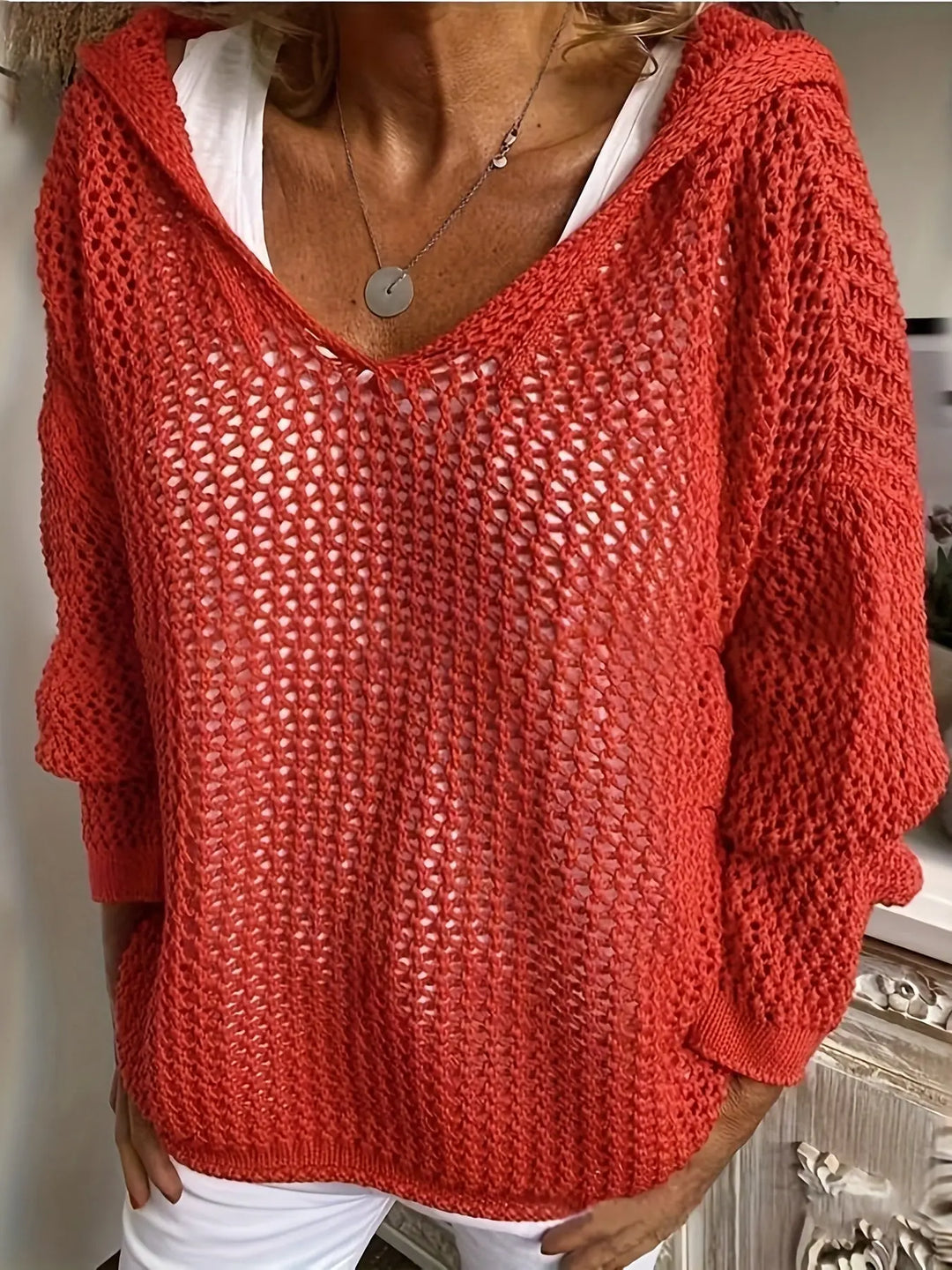 Coastal Breeze Loose Knit Sweater Jasmine's Boutique Australia
