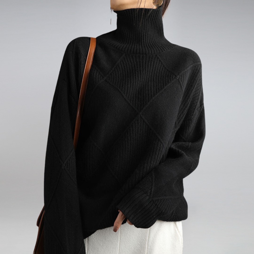 Deborah | Casual Knitted Sweater  Liora Lane Boutique  Black / 3XL 39.95