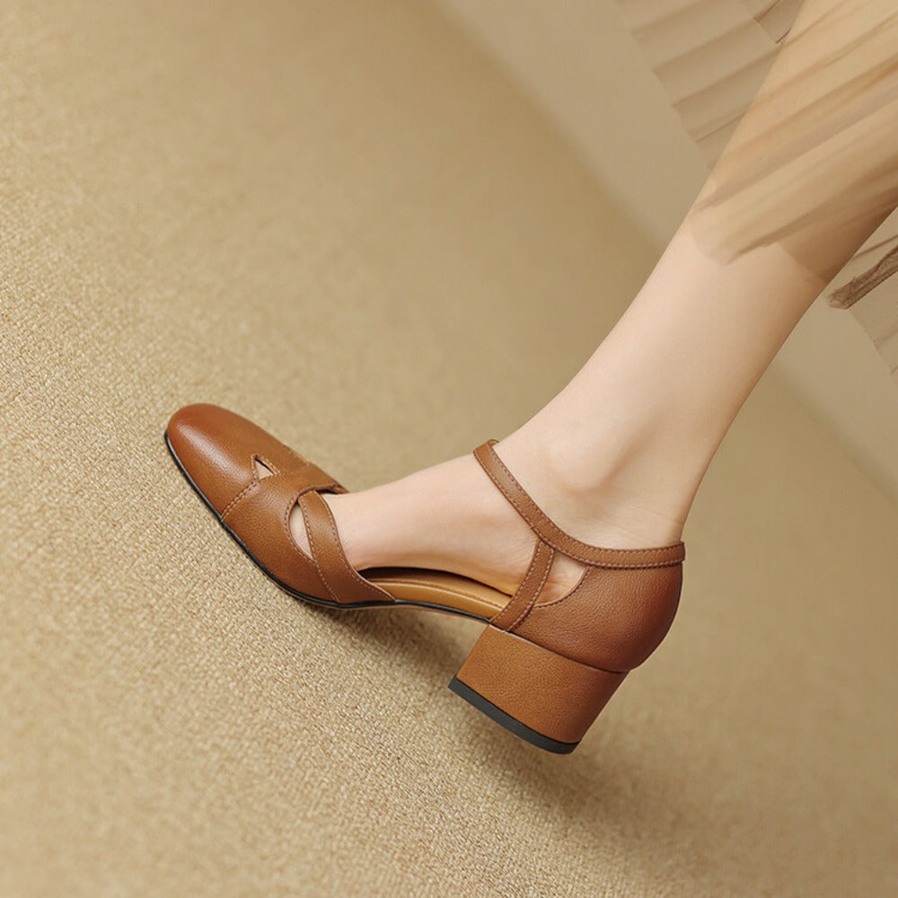 Zolain Genuine Leather Sandals  Liora Lane Boutique