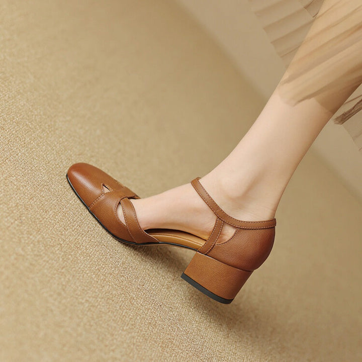 Zolain Genuine Leather Sandals  Liora Lane Boutique