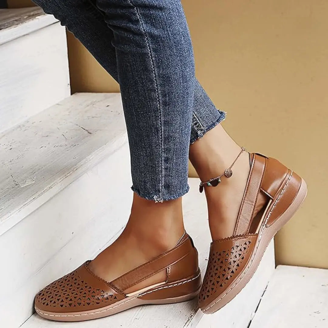 Breezy Comfort Cutout Flats Jasmine's Boutique Australia