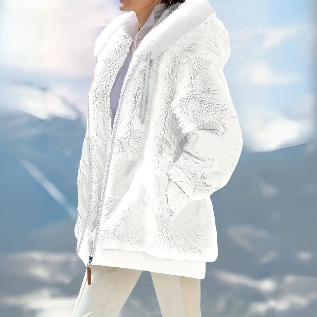 Arctic Bliss Faux Fur Hoodie Jasmine's Boutique Australia
