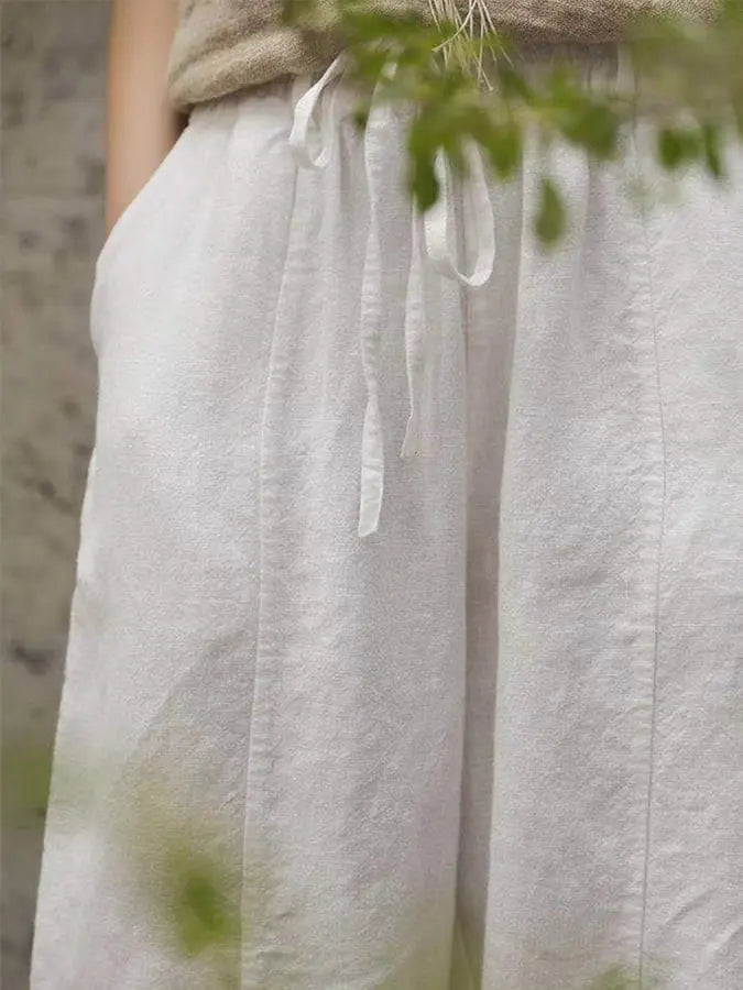 Serene Linen Drawstring Pants Jasmine's Boutique Australia