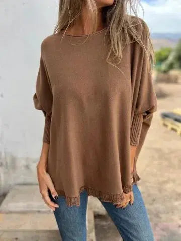 Soft Elegance Fringe Hem Knit Top Jasmine's Boutique Australia
