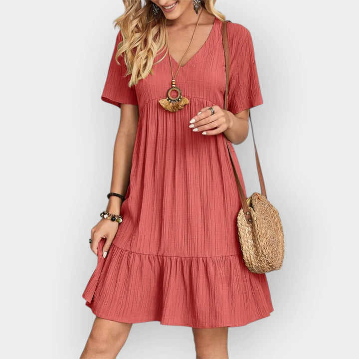 Midi Dress with V Cut Jasmine's Boutique Australia
