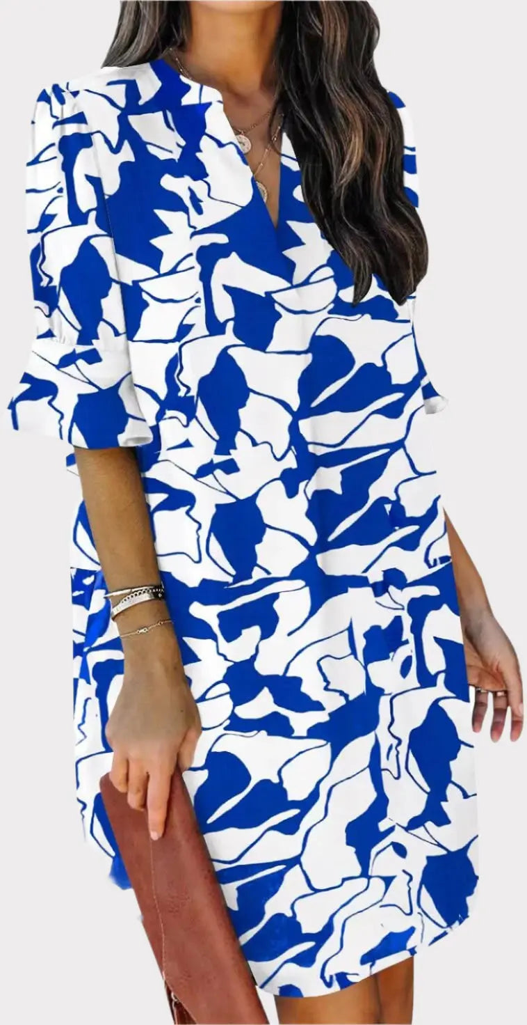 Summer Dresses for Women V Neck Ruffle Short Sleeve Casual Shift Dress Jasmine's Boutique Australia
