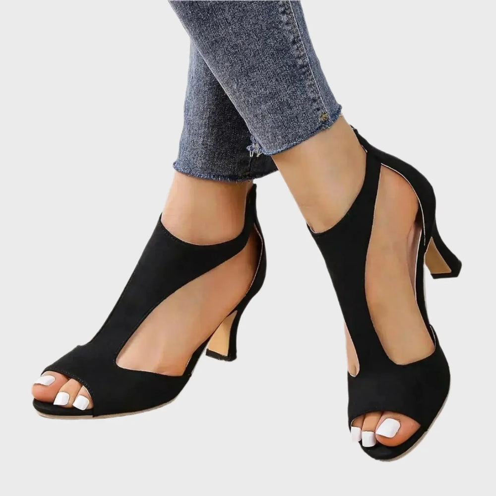 Zippered High Heeled Sandals Jasmine's Boutique Australia