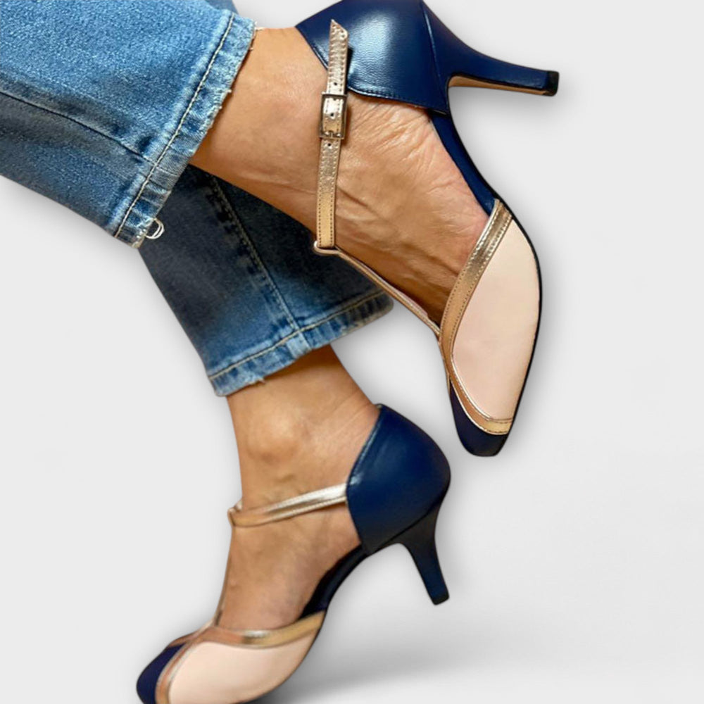 Bicolored T-Strap Elegance Jasmine's Boutique Australia