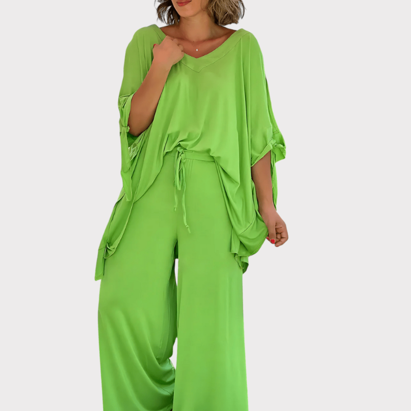 Cecilia | Two-Piece Set with Off-Shoulder Detail Liora Lane Boutique