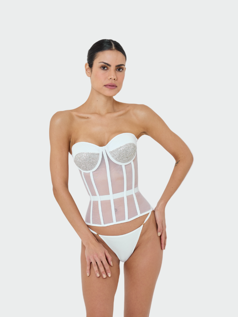 Lumière Blanche Corset Jasmine's Boutique Australia
