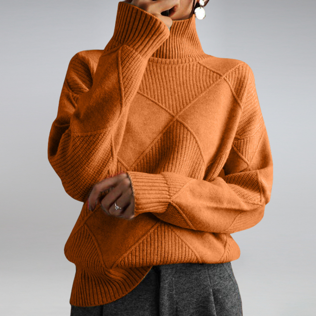 Deborah | Casual Knitted Sweater  Liora Lane Boutique  Orange / 3XL 39.95