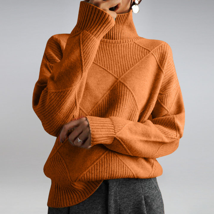 Deborah | Casual Knitted Sweater  Liora Lane Boutique  Orange / 3XL 39.95
