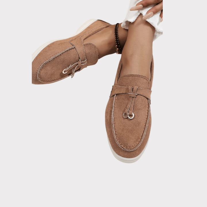Coralie | Suede-Finish Everyday Loafers Liora Lane Boutique