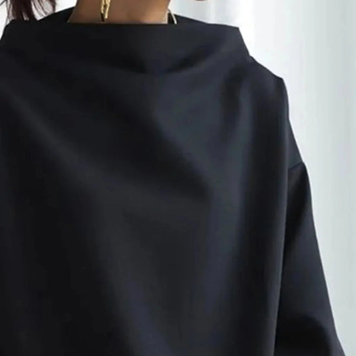 Noir Elegance Draped Top Jasmine's Boutique Australia