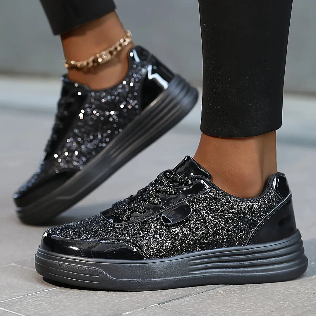 GlamStride Gold Glitter Sneakers Jasmine's Boutique Australia