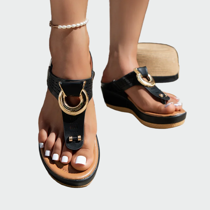 Ring Accent Wedge Sandals Jasmine's Boutique Australia