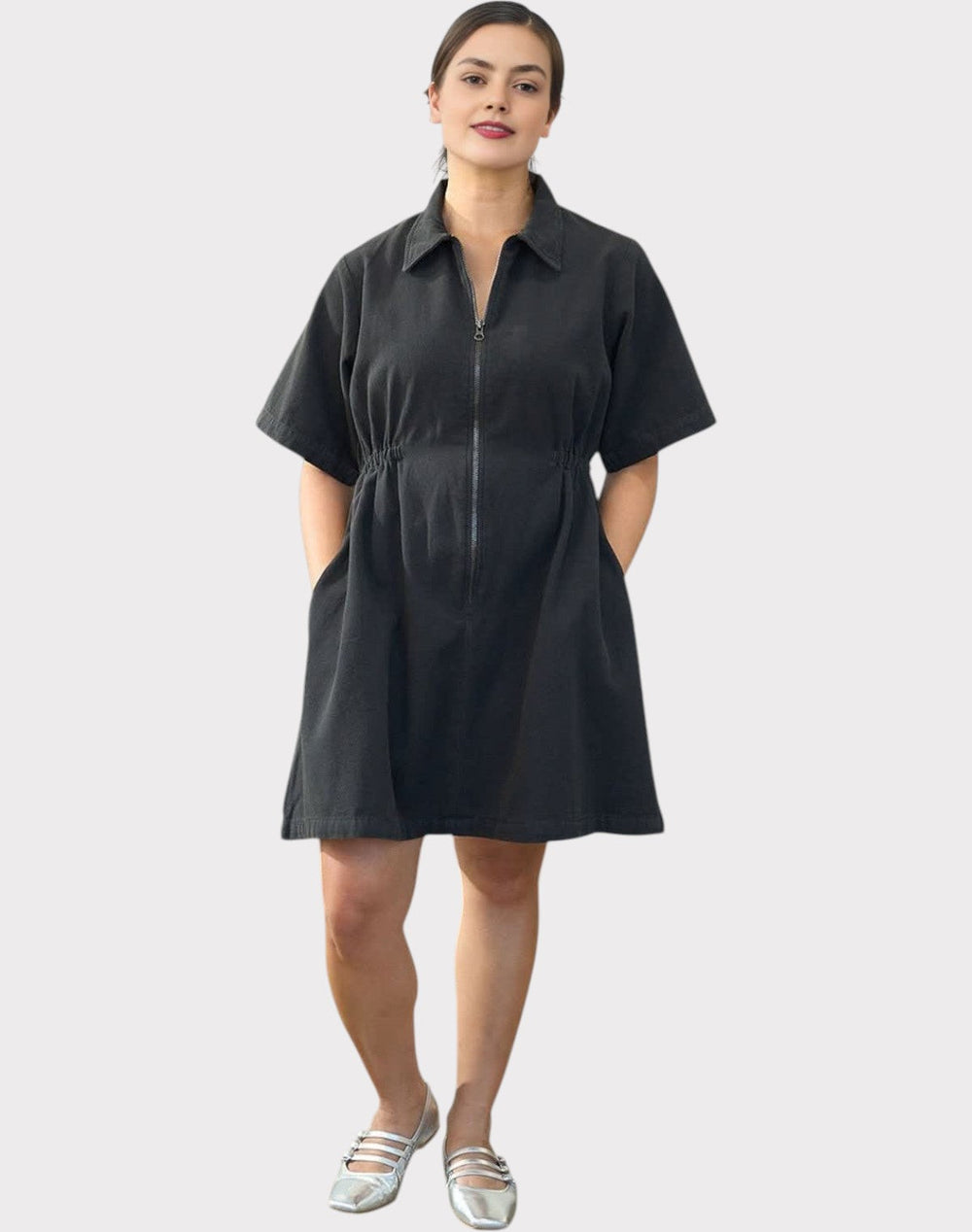 Noir Sping Zip Dress Jasmine's Boutique Australia