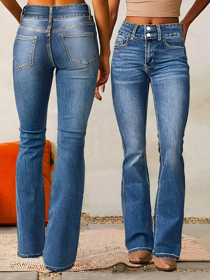 High Rise Flare Denim Jeans Jasmine's Boutique Australia