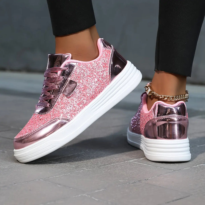 GlamStride Gold Glitter Sneakers Jasmine's Boutique Australia