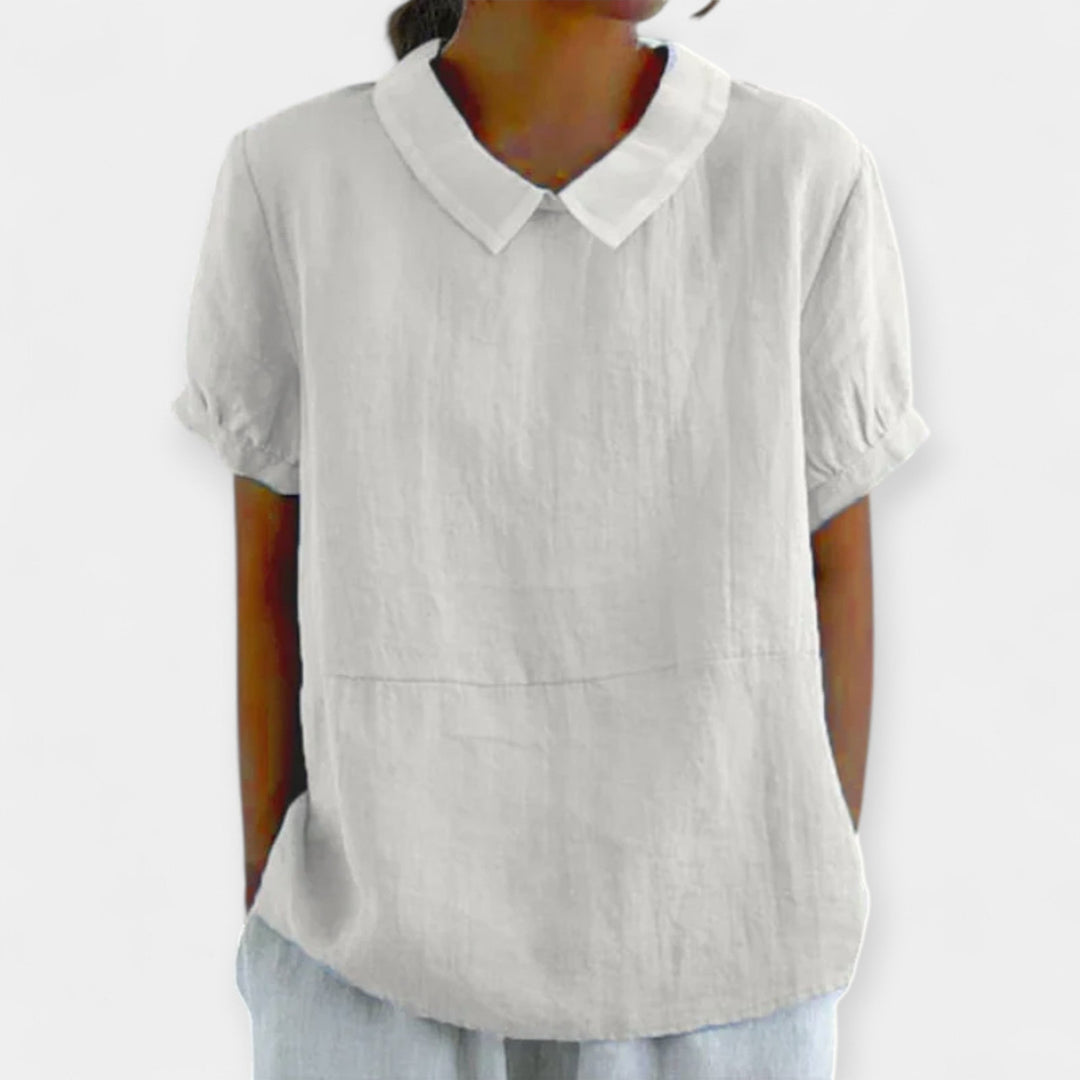 Cotton Blouse with Collar Jasmine's Boutique Australia