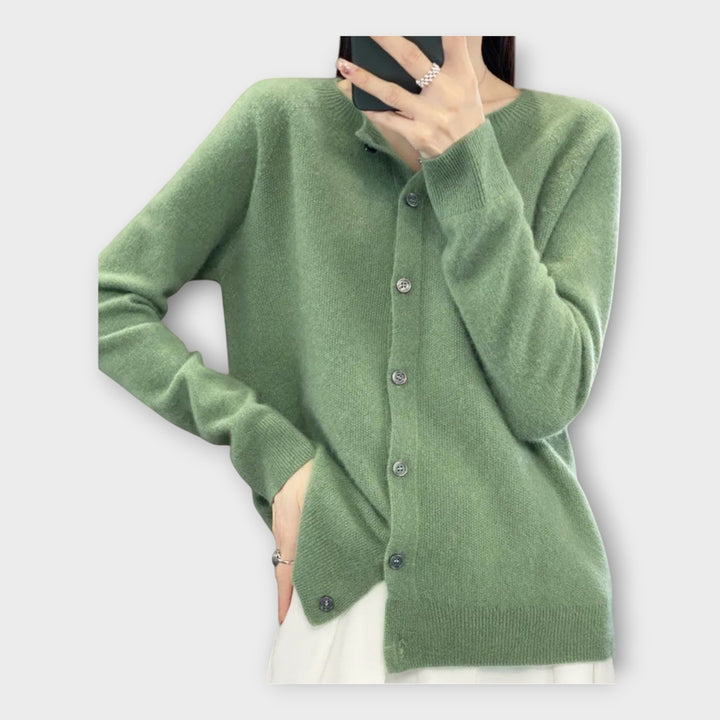 Elegant Buttoned Cardigan Liora Lane Boutique