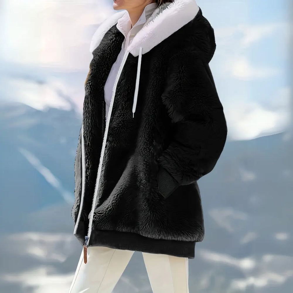 Arctic Bliss Faux Fur Hoodie Jasmine's Boutique Australia
