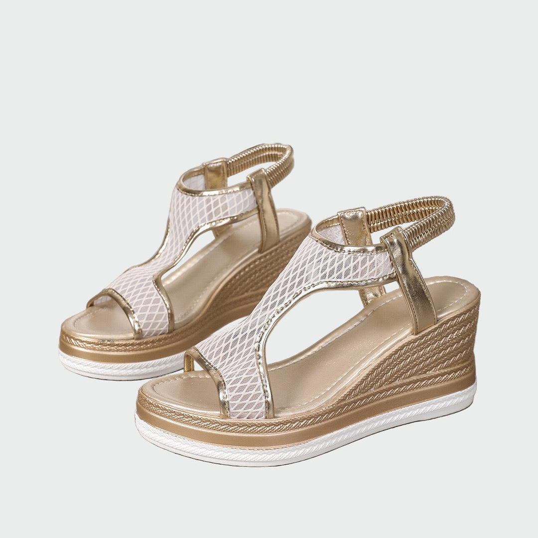 Elegant orthopedic women's slip-on sandals with platform Liora Lane Boutique
