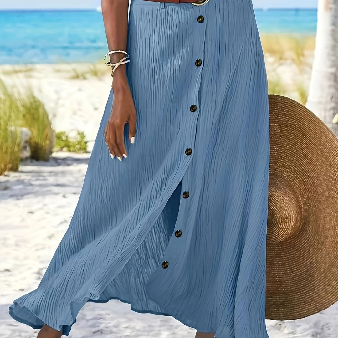 Button-Front Maxi Skirt Jasmine's Boutique Australia