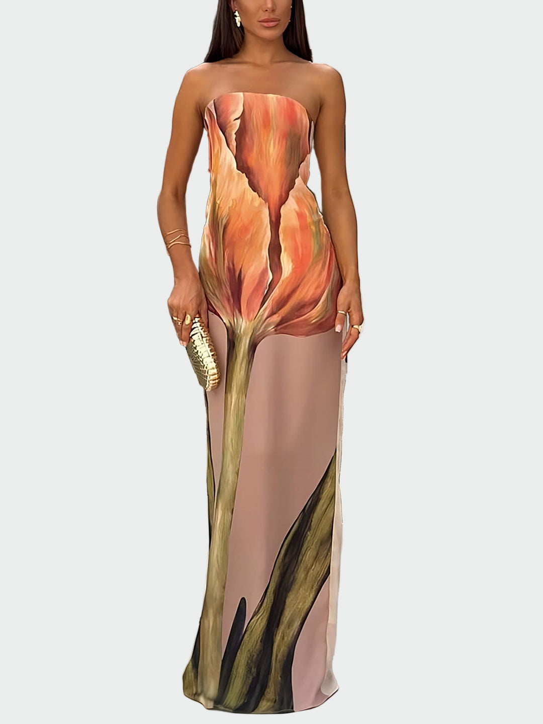 Sleeveless Graffiti Print Maxi Dress Jasmine's Boutique Australia