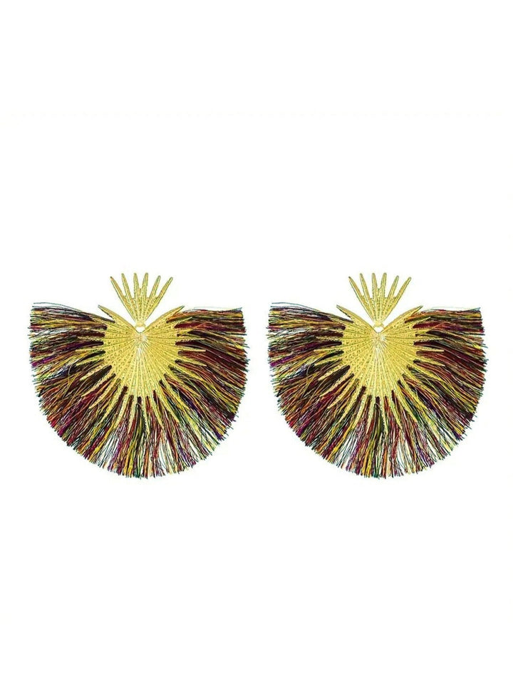 Tassel Earrings in Fan Shape Jasmine's Boutique Australia