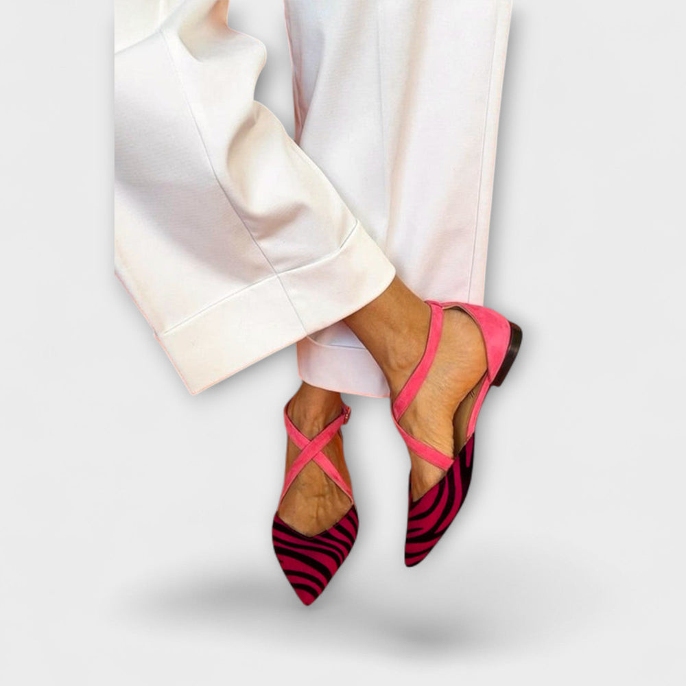 Pink Power Zebra-Flats Jasmine's Boutique Australia
