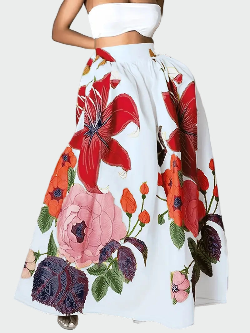Bold Floral Maxi Skirt Jasmine's Boutique Australia