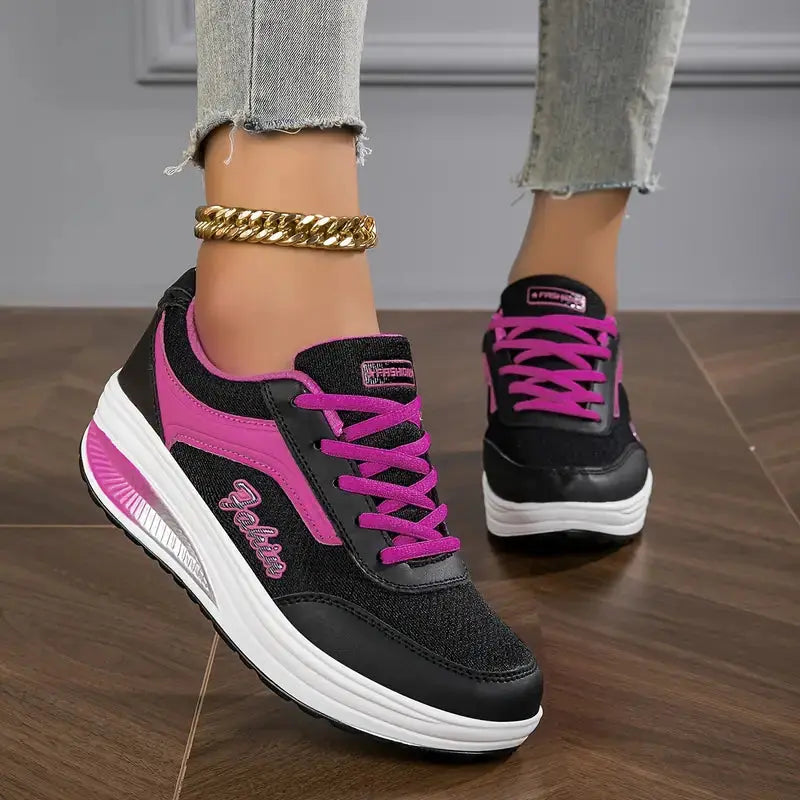 Gray & Pink Athletic Sneakers Jasmine's Boutique Australia