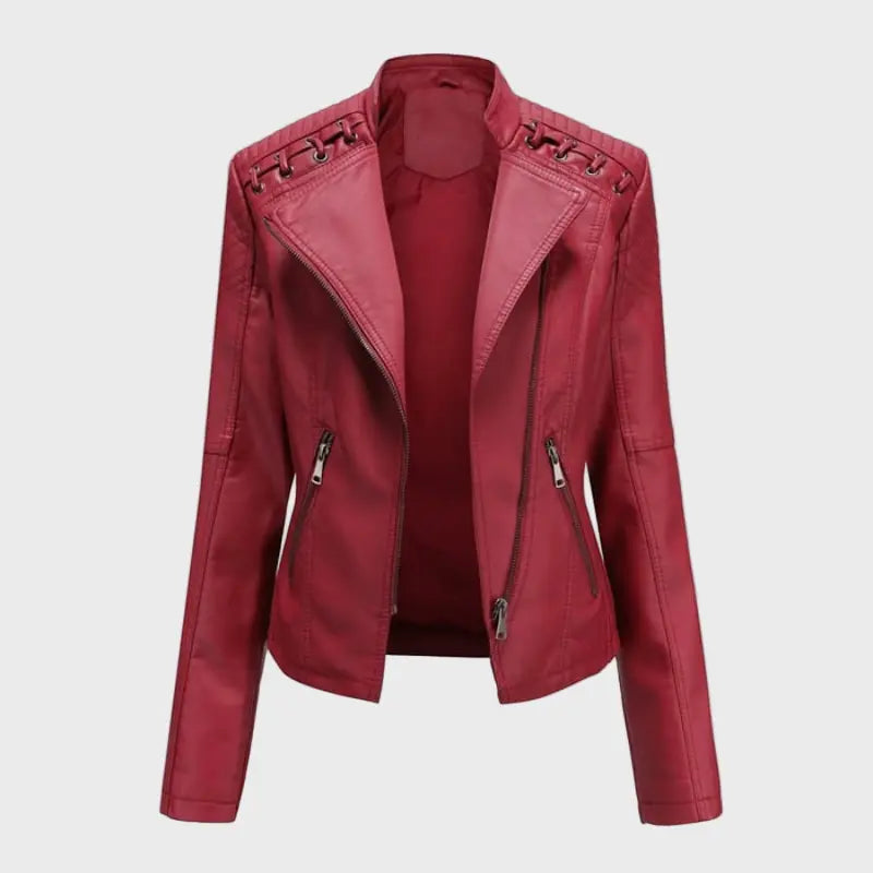 Ruby Edge Leather Jacket Jasmine's Boutique Australia