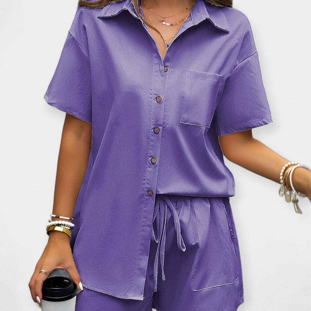 Comfortable Shirt and Shorts Set Jasmine's Boutique Australia