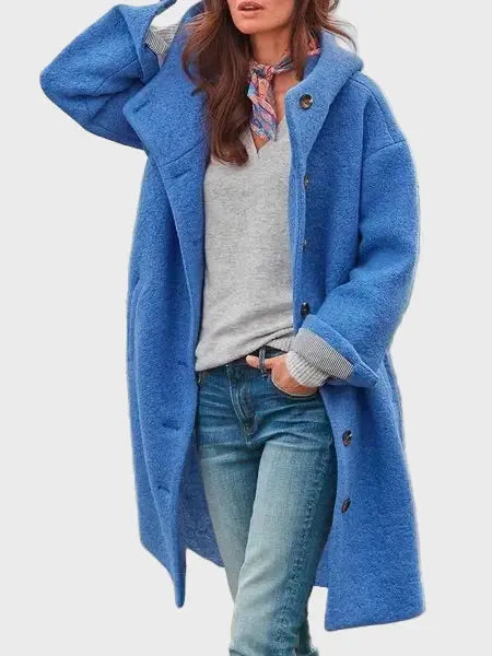 Cozy Buttoned Long Coat Jasmine's Boutique Australia