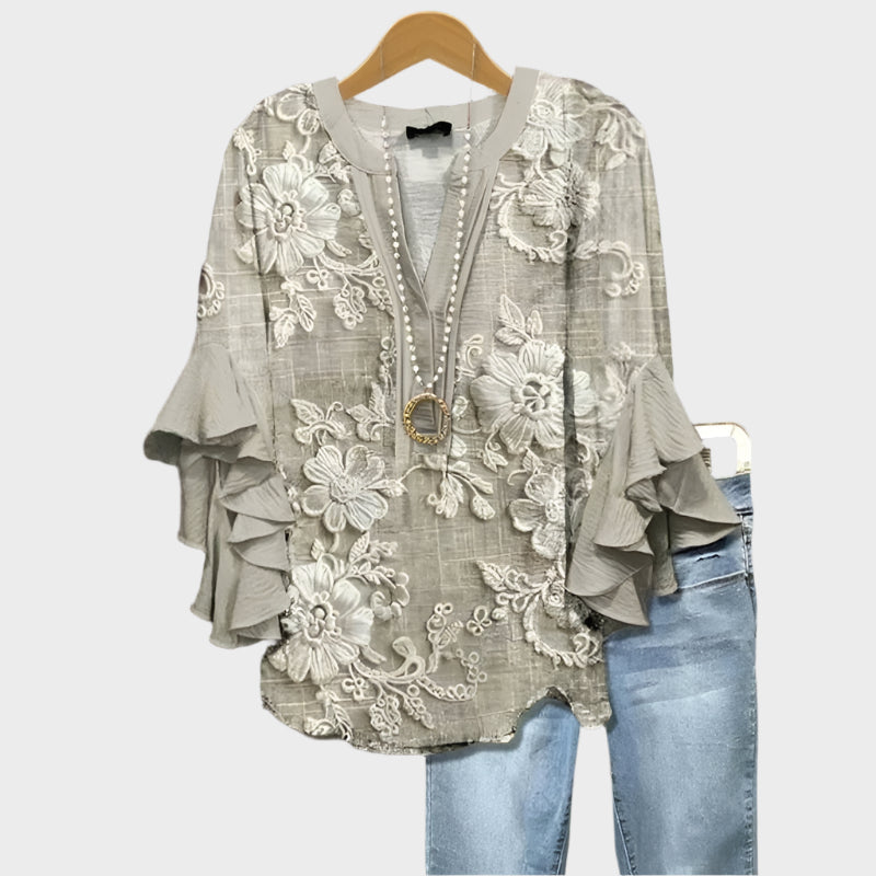 Vintage Floral Print Blouse Jasmine's Boutique Australia