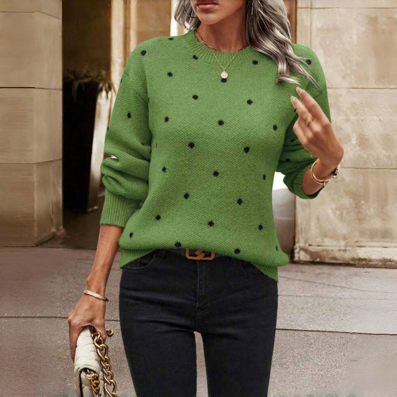 Ellie | Elegant Knitted Jumper  Liora Lane Boutique  Green / UK 20-22 (XL) 34.95