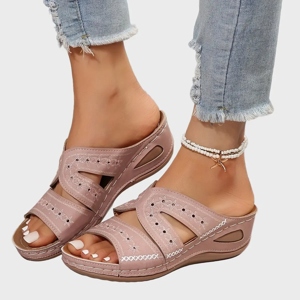 Coastal Breeze Cutout Sandals Luxe-london.uk