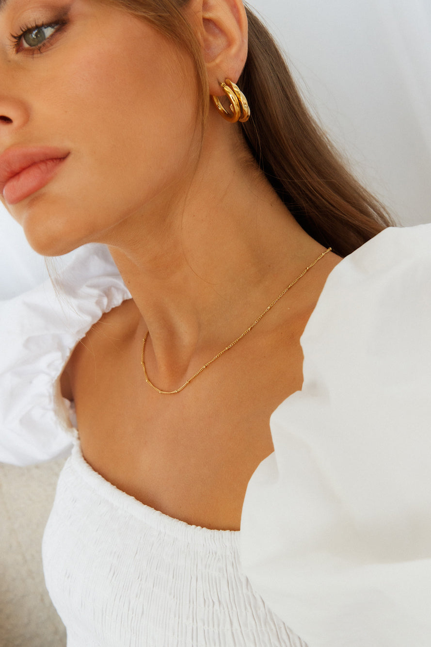 Pierce Of Your Heart 18K Gold-Plated Earrings Jasmine's Boutique Australia