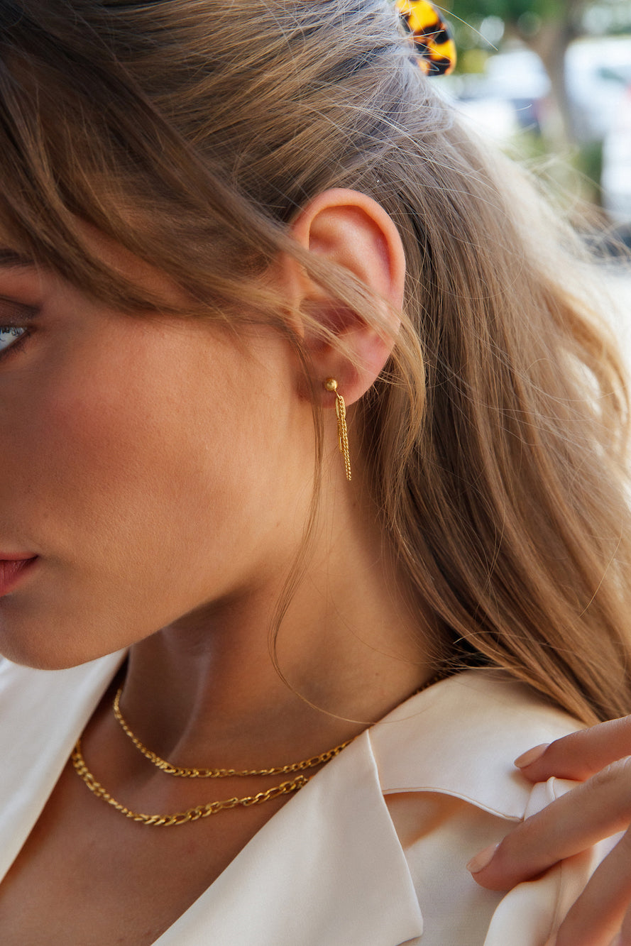 18 Karat Gold Plated Tiffany's Secrets Earrings Jasmine's Boutique Australia